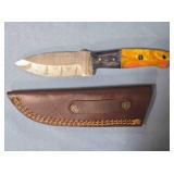 Drop point knife w/composite handle & Lanyard hole