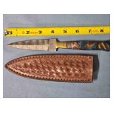 Dagger point knife w/composite handle. 8" length