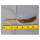 Barlow-style folding knife w/wood handle.