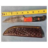 Trailing point knife w/light jimping.