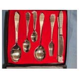 Flatware cutlery set. 6 place setting.