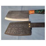 12" cleaver w/composite/wood handle.