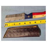 Sheepsfoot blade knife w/spine jimping.