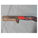 Sheepsfoot blade knife w/composite/wood handle