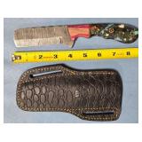 Sheepsfoot blade knife w/jimping on spine.