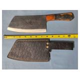Cleaver w/composite/wood handle.