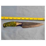 Drop point blade knife. composite/wood handle.