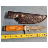 Trailing point knife w/light jimping.