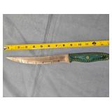 Trailing point knife. 14" overall length.