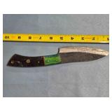 Drop point blade knife. composite/wood handle.