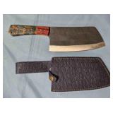 12" cleaver w/composite/wood handle.