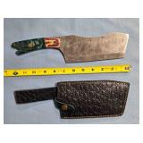 Cleaver w/composite/wood handle.