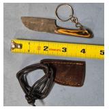 Sheepsfoot blade knife w/wood handle.