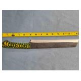 Serrated blade bread knife. Damascus steel.