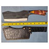 Cleaver w/composite/wood handle.