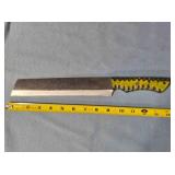 Serrated blade bread knife. Damascus steel.