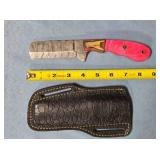 Sheepfoot blade knife w/jimping on spine.