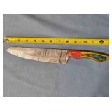 Modified blade knife. Carved wood handle