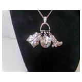 Vintage AVON Silver Tone Western Charm Necklace