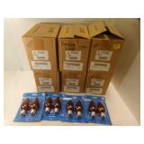 6 Lots of 8 Count Blunt Tip GE Amber