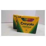 2 NEW OLD Stock 64 ct. Crayola Crayons