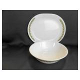 Vintage Corelle Spring Blossom Green 12" Platter