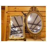 Vintage Home Interiors Gold Framed Mirror
