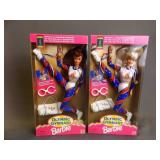 2 Brand New 1995 Olympic Gymnast Barbies One