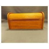 Vintage Teak Tambour Roll-Top Storage Box - Kalmar
