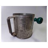 Large 6.25" Tall Vintage Metal Hodges Sifter w/