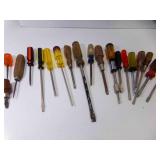 17 Flat & Phillips Screwdrivers & 2 Ice Picks