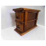 Vintage Sewing Machine Drawers Pressed or Carved