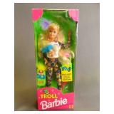 Brand New 1992 Troll Barbie with a Cool Troll