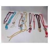 10 Hand Made Necklaces 1 w/Matching Earrings
