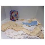 Mixed LOT of OLD Crocheted Doilies and Collars