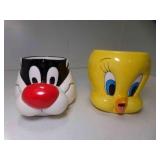 1989 Sylvester the Cat & 1995 Tweety Bird Ceramic