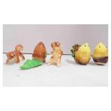 5 Mixed Lot Vintage Salt & Pepper Shakers