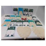 19 Victorian Doilies NEW - Pineapple Round &