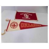 2) Vintage OU University of Oklahoma Felt