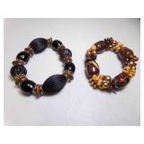 2 Chunky Elastic Bracelets