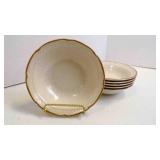 6 Vintage 6ï¿½" Baroque Set of 6 Bowls