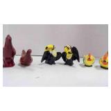 6 Mixed Lot Vintage Birds Salt & Pepper Shakers