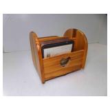 Spinning Lazy Susan Wooden Coaster Holder - Set of