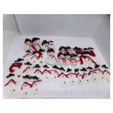 22 Hand Made Snowman Ornaments & 11 Hand Made