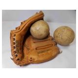 Vintage Wilson A2164 Youth Leather Softball Glove