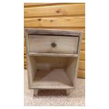 Modern Farmhouse One-Drawer Nightstand with an