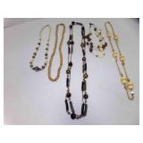 6 Costume Fashion Jewelry Necklaces Chunky Long