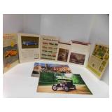 Stack of Vintage Car Print Ads and Magazine