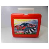 1984 Mattel Hot Wheels Plastic Lunch Box Thermos