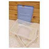 2 USED 55 L Containers 1 Lid